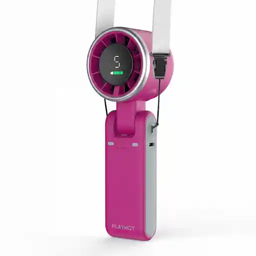 PlayHot Personal Fan Magenta — 5000mAh rechargeable, 3-in-1 portable fan